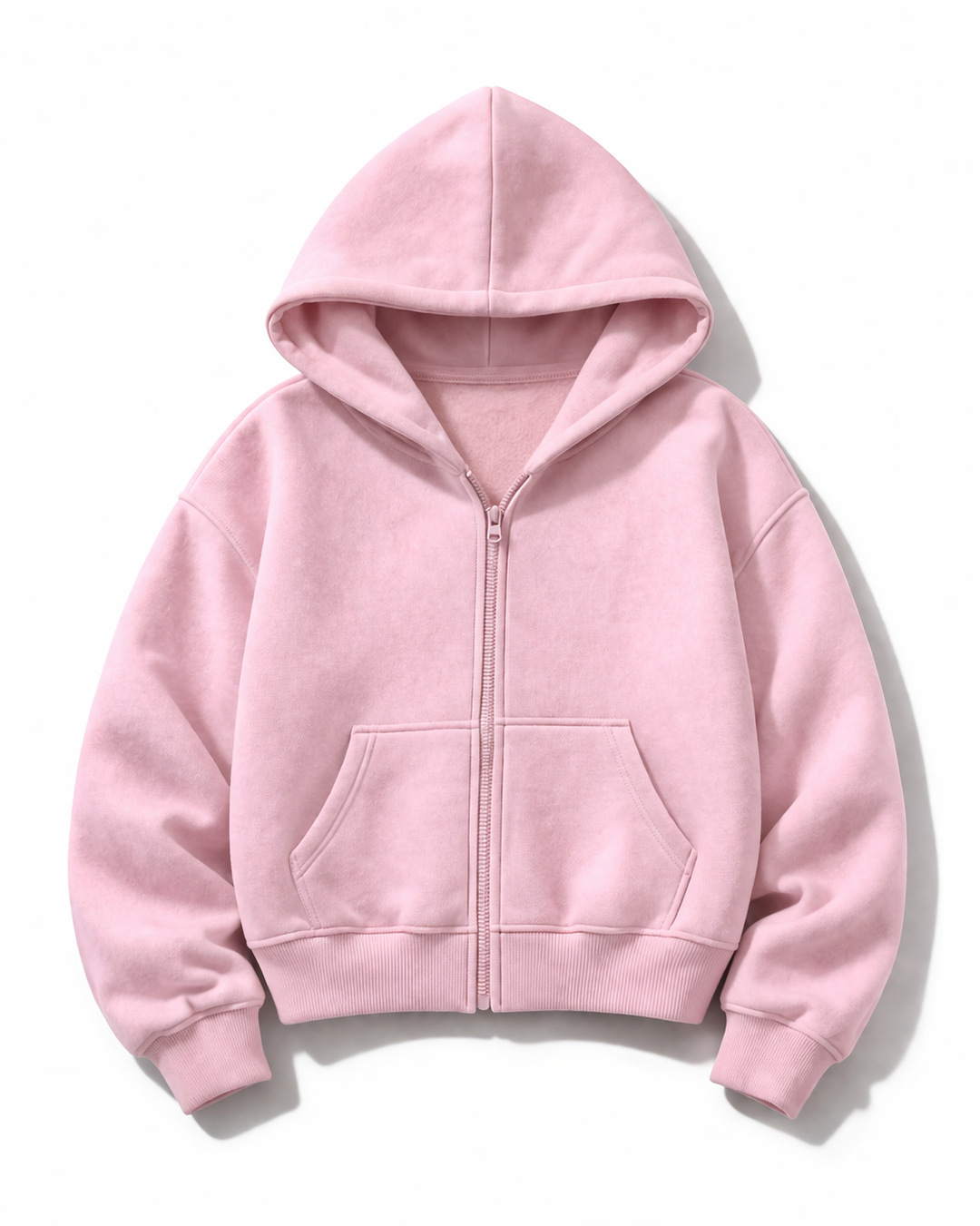 Blush Zip-Up Hoodie